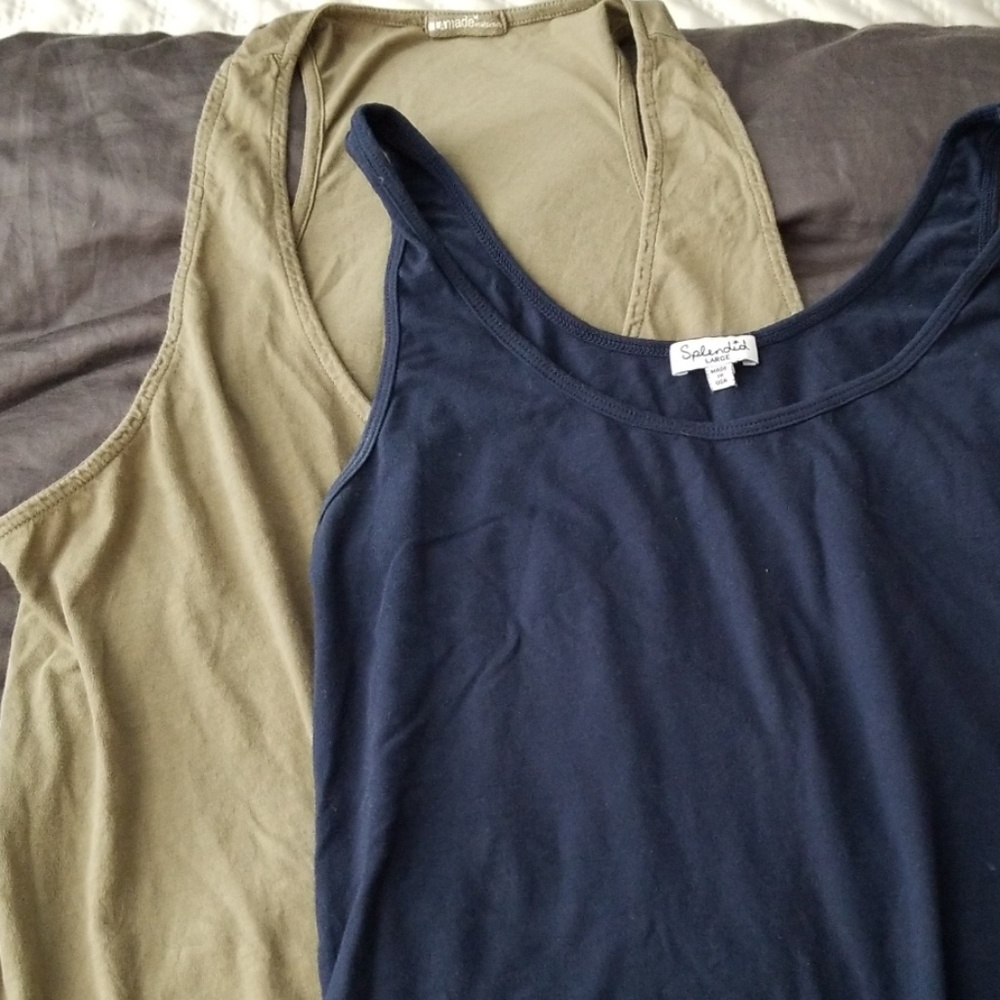 Splendid and la made maternity tank tops